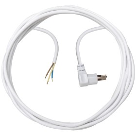 Brennenstuhl Qualitäts-Kunststoff-Anschlusskabel mit Winkelstecker (Anschlusskabel für innen mit 3m