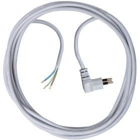 Brennenstuhl Qualitäts-Kunststoff-Anschlusskabel mit Winkelstecker (Anschlusskabel für innen mit 5m