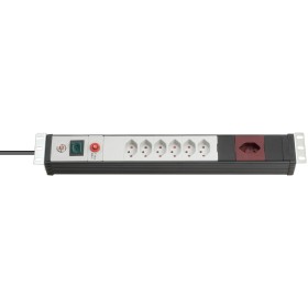 Brennenstuhl Premium-Line 19" Steckdosenleiste 7-fach für Schaltschränke, 3m H05VV-F 3G1,5 *CH*