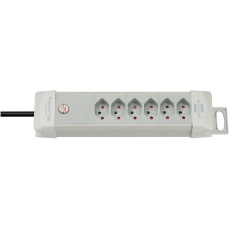 Brennenstuhl Premium-Line Steckdosenleiste 6-fach lichtgrau 3m H05VV-F 3G1,5 *CH*