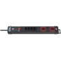 Brennenstuhl Barrette multiprise Premium-Line Technik 4+2 prises noir/bordeaux 3m 3G1,5
