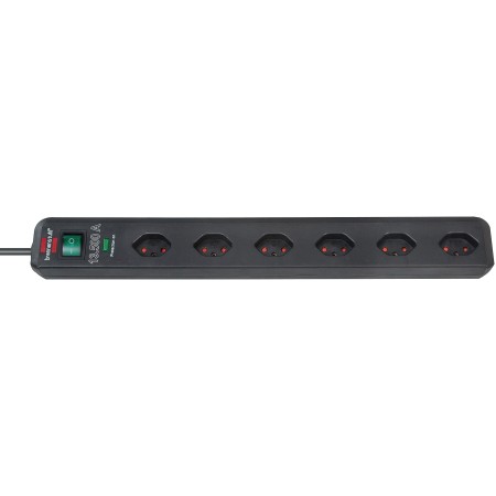 Brennenstuhl Ciabatta con protezione da sovratensioni Eco-Line 13.500A 6 prese nero 1