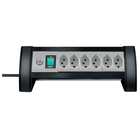 Brennenstuhl Premium-Office-Line Steckdosenleiste 6-fach schwarz/lichtgrau 3m H05VV-F 3G1,5 *CH*