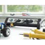 Brennenstuhl Premium-Office-Line Steckdosenleiste 6-fach schwarz/lichtgrau 3m H05VV-F 3G1,5 *CH* - technische Ansicht