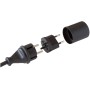 Brennenstuhl Adapter Fix schwarz DE auf CH 230V 2-polig T11 auf Schuko-Stecker mit Buchse - Detailansicht