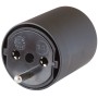 Brennenstuhl Adapter Fix schwarz DE auf CH, 230V 3-polig T13 auf Schuko-Stecker mit Buchse