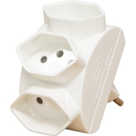 Brennenstuhl Abzweigstecker 3-fach sternförmig weiss *CH*