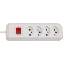 Brennenstuhl cleverLINE 4er-Steckdosenleiste (1.5m Kabel, mit Schalter) weiss