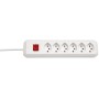 Brennenstuhl cleverLINE 6-fach-Steckdosenleiste (2m Kabel, mit Schalter) weiss