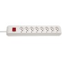 Brennenstuhl cleverLINE 8-fach Steckdosenleiste (2m Kabel, mit Schalter) weiss
