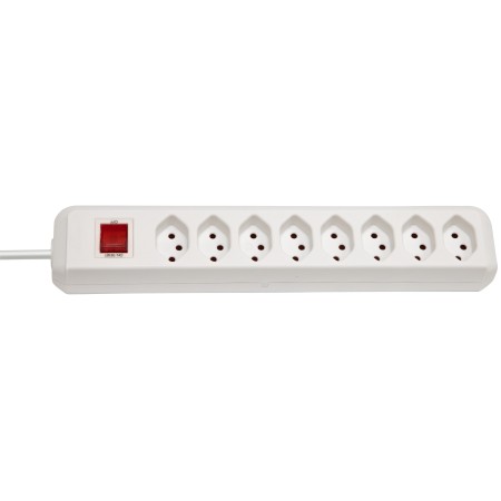 Brennenstuhl cleverLINE 8-fach Steckdosenleiste (2m Kabel, mit Schalter) weiss