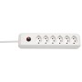 Brennenstuhl Striscia elettrica 6 prese cleverLINE (cavo da 2m, senza interruttore, per interno) bianco