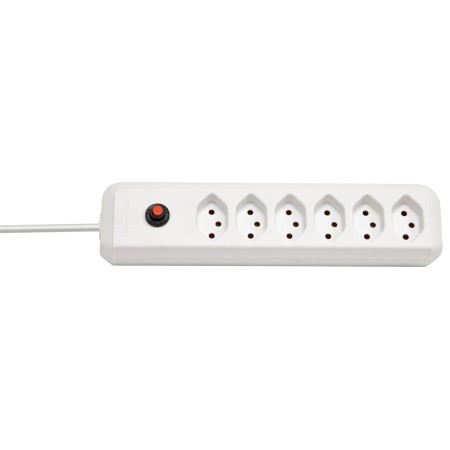 Brennenstuhl Striscia elettrica 6 prese cleverLINE (cavo da 2m, senza interruttore, per interno) bianco