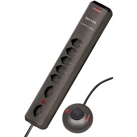 Brennenstuhl Eco-Line Comfort Switch Steckdosenleiste 6-fach