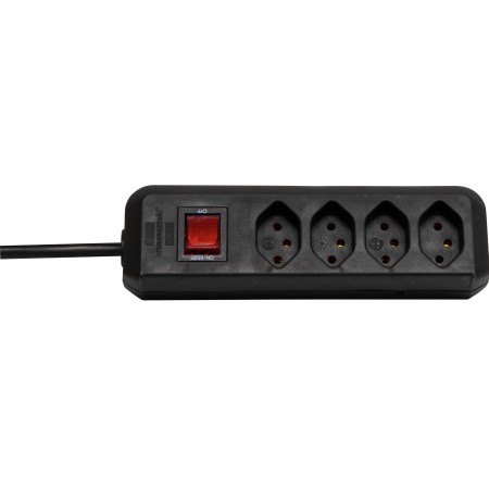 Brennenstuhl cleverLINE 4er-Steckdosenleiste (1.5m Kabel, mit Schalter) schwarz