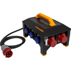 Brennenstuhl Gummi-Stromverteiler / Stromverteiler mit 2m Kabel 5G6,0 32A