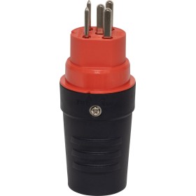 Brennenstuhl Stecker T25, 230/400V/16A, rot/schwarz, IP55