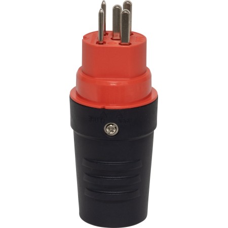 Brennenstuhl Stecker T25, 230/400V/16A, rot/schwarz, IP55