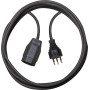 Brennenstuhl Câble de rallonge en plastique, fiche T12, prise T13, câble 5m H05VV-F 3G1,5 noir *CH*