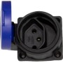 Brennenstuhl Scatola da incasso T13, 230V/10A, con coperchio a scomparsa, blu/nero, IP55