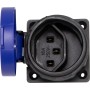 Brennenstuhl Boîtier encastrable T23, 230V/16A, avec couvercle rabattable, bleu/noir, IP55