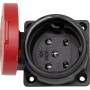 Brennenstuhl Scatola da incasso T15, 400V/10A, con coperchio a scomparsa, rosso/nero, IP55