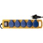 Brennenstuhl Super-Solid Steckdosenverteiler 5x T13 Steckdosen, T13 Stecker, 5m 3G1,5 gelb/blau, IP55 - Detailansicht