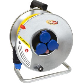 Brennenstuhl Garant SK 290 Kabelrolle 33m Kabel in gelb, Outdoor-Kabelrolle mit Stahlblech