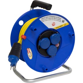 Brennenstuhl BAT ST 290 Kabelrolle, 3x Steckdose T13, Stecker T13, 33m 3G1,5 gelb, CH Stecksystem IP55