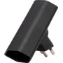 Brennenstuhl cleverLINE Abzweigstecker flach 2-fach schwarz, drehbar bis 300° *CH*
