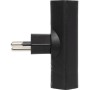 Brennenstuhl cleverLINE Abzweigstecker flach 2-fach schwarz, drehbar bis 300° *CH* - Detailansicht