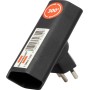 Brennenstuhl cleverLINE Abzweigstecker flach 2-fach schwarz, drehbar bis 300° *CH* - Detailansicht