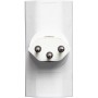 Brennenstuhl cleverLINE Abzweigstecker flach 2-fach weiss, drehbar bis 300° *CH* - technische Ansicht