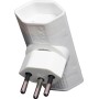 Brennenstuhl cleverLINE Abzweigstecker flach 2-fach weiss, drehbar bis 300° *CH*