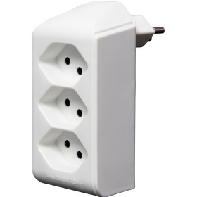 Brennenstuhl cleverLINE Abzweigstecker 3-fach weiss, drehbar bis 300° mit Aufhänger *CH*