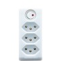 Brennenstuhl cleverLINE Abzweigstecker 3-fach weiss mit Schalter, drehbar bis 300° mit Aufhänger *CH* - Detailansicht