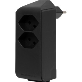 Brennenstuhl cleverLINE Abzweigstecker 2+1 fach schwarz, drehbar bis 300° mit Aufhänger *CH*