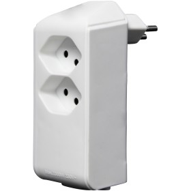 Brennenstuhl cleverLINE Abzweigstecker 2+1 fach weiss, drehbar bis 300° mit Aufhänger *CH*
