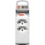 Brennenstuhl cleverLINE Abzweigstecker 2+1 fach weiss, drehbar bis 300° mit Aufhänger *CH* - technische Ansicht