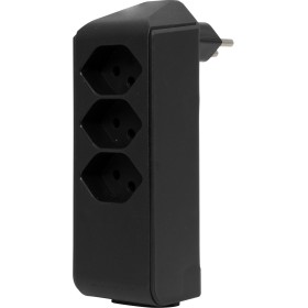 Brennenstuhl cleverLINE Abzweigstecker 3+1 fach schwarz, drehbar bis 300° mit Aufhänger *CH*