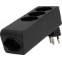 Brennenstuhl cleverLINE Abzweigstecker 3+1 fach schwarz, drehbar bis 300° mit Aufhänger *CH*
