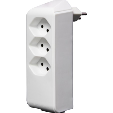Brennenstuhl cleverLINE Abzweigstecker 3+1 fach weiss, drehbar bis 300° mit Aufhänger *CH*