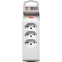 Brennenstuhl cleverLINE Abzweigstecker 3+1 fach weiss, drehbar bis 300° mit Aufhänger *CH* - technische Ansicht