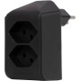 Brennenstuhl cleverLINE Abzweigstecker 2-fach schwarz, drehbar bis 300° ohne Aufhänger *CH*