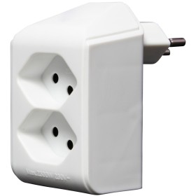 Brennenstuhl cleverLINE Abzweigstecker 2-fach weiss, drehbar bis 300° ohne Aufhänger *CH*
