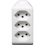 Brennenstuhl cleverLINE Abzweigstecker 3-fach weiss, drehbar bis 300° ohne Aufhänger *CH* - Detailansicht