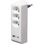 Brennenstuhl cleverLINE Abzweigstecker 3-fach weiss mit USB Typ-A und USB Typ-C drehbar bis 300° ohne