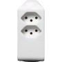 Brennenstuhl cleverLINE Abzweigstecker 2+1 fach weiss, drehbar bis 300° ohne Aufhänger *CH* - Detailansicht
