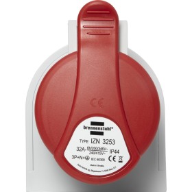 Presa murale CEE IP44 / Presa murale CEE per esterni (400V/32A, ideale per cantieri o industria)