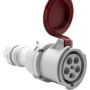 Brennenstuhl CEE-Kupplung 63A (Starkstrom-Kupplung 400V, 5-polig, spritzwassergeschützt IP44) - Detailansicht